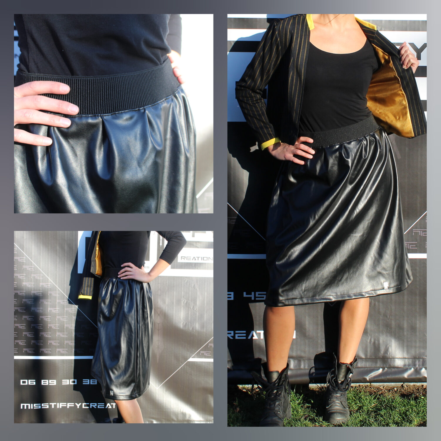 Jupe Simili Cuir 2020/2021 - Miss Tiffy Cr?�ation