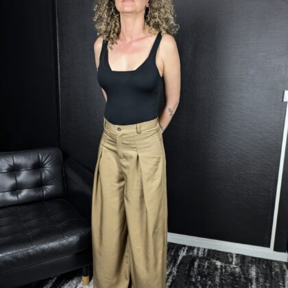 Pantalon à plis extra large